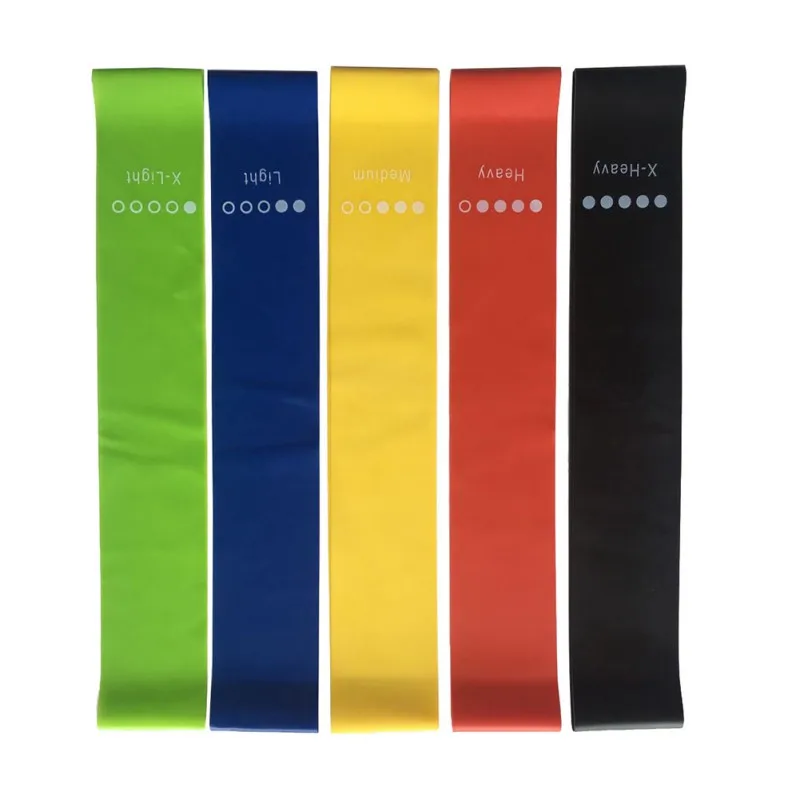5Pcs/Set Yoga Resistance Bands Arm Thigh Strength Training Fitness Belt Exerciser Force Training Strap 5Pcs/Set Yoga Resistance Bands Arm Thigh Strength Training Fitness Belt Exerciser Force Training Strap