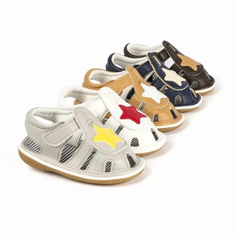 

Toddle Baby Girls White Star Sandal Shoes PU Infant Baby Girl Boy Shoes Soft Bottom Crib Anti-slip Summer Shoes 0-12M