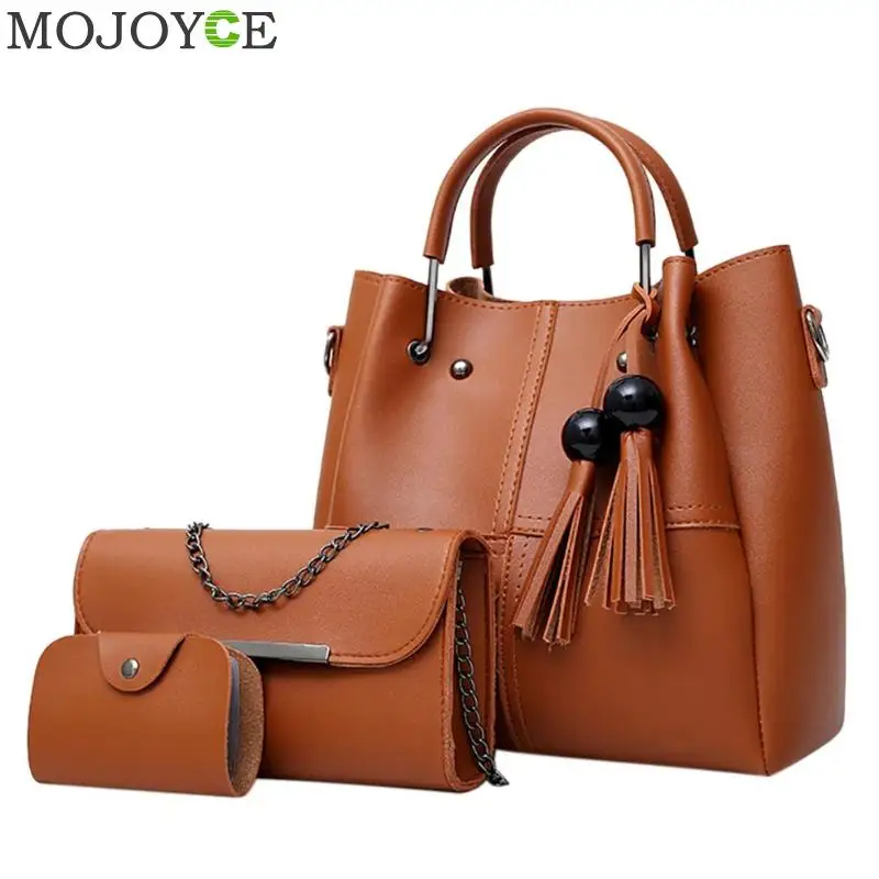 Buy 3pcs/set Tassels Women Composite Bag Long Chain