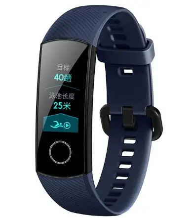 Оригинальные Смарт-часы huawei Honor Band 4, браслет Touchscree Amoled, цветной, 0,95 дюймов, Водонепроницаемый Фитнес-браслет, монитор сердечного ритма - Цвет: Dark Blue