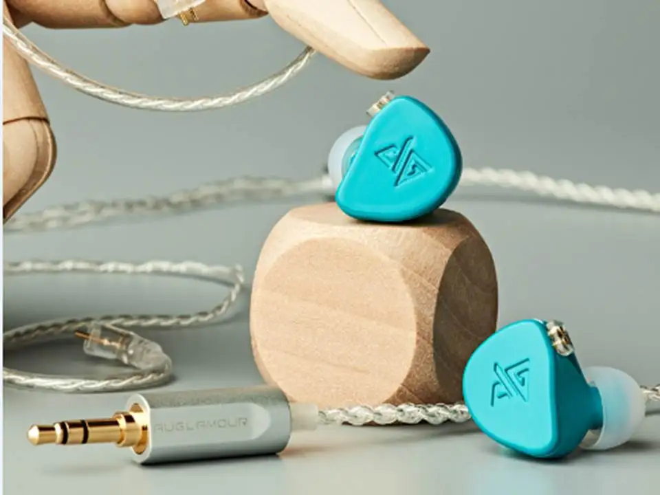 Динамические Hi Fi наушники вкладыши Auglamour F300 2 контакта 0 78 мм|Наушники и гарнитуры|