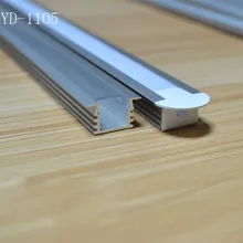 Светодио дный горячая распродажа высокое качество алюминиевый светодиодный профиль для светодио дный ных полос 10-12 мм матовый молочный белый/прозрачный чехол для ПК