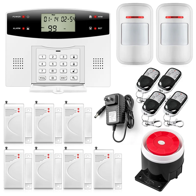 

Russian/Spanish/English/French voice wireless infrared GSM alarm system for home Security Protection with door/window gap sensor