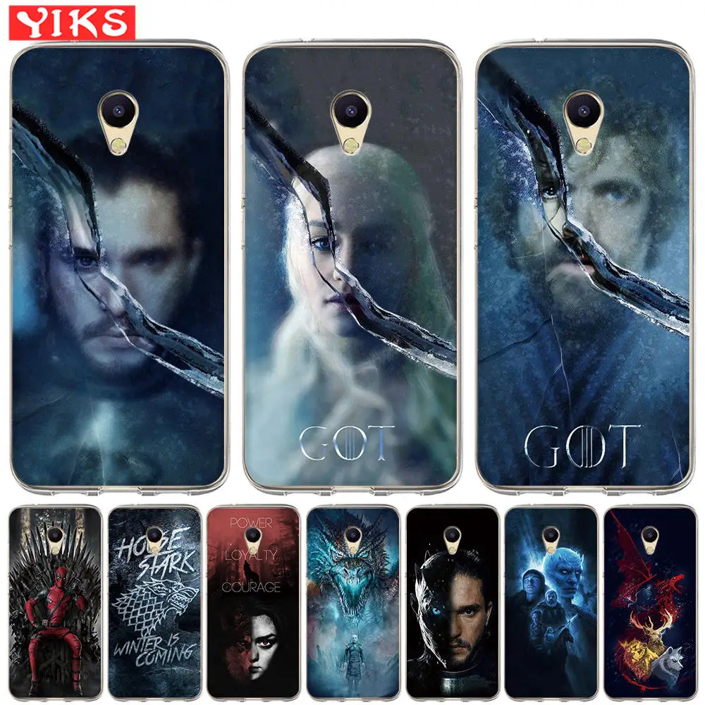 

Game Thrones Got Silicone Phone Case For Meizu 16th M6 M5 M5C M5S M3 M3S U10 U20 Pro 6 Soft TPU Case Coques fundas Etui