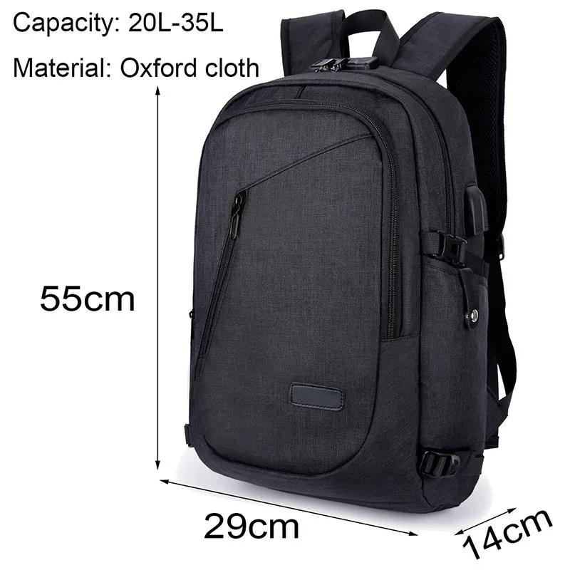 Laptop Backpack Outdoor Sport Bags USB Charging Port Computer Bag School Bookbag Business Backbag Unisex Travel Camping Riding (11)