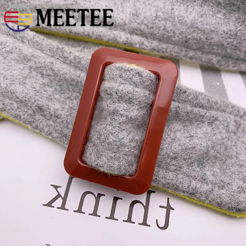 Meetee Tri-glides смола пряжка ремня для пальто ветровка мочевина шарф с пуговицами регулятор декоративные пряжки DIY аксессуары для одежды