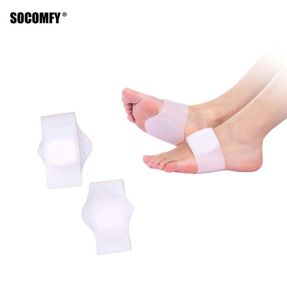 

SOCOMFY Comfortable Elastic Silica Gel Pad High Arch Orthotics Bandage for Flat Foot High Arches Pain Relief Insoles Inserts