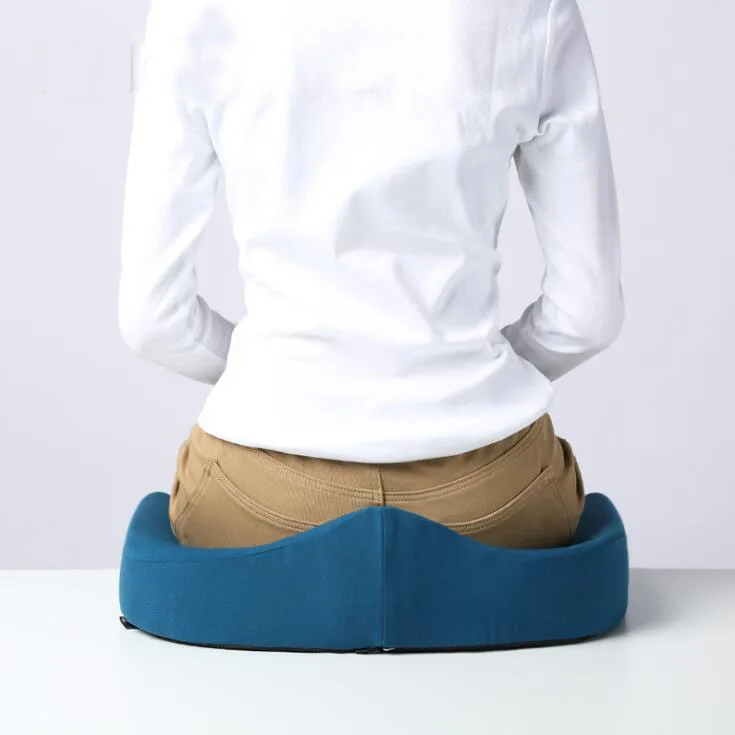 Blood Circulation Memory Foam Office Chair Seat Cushion, Elderly Coccyx