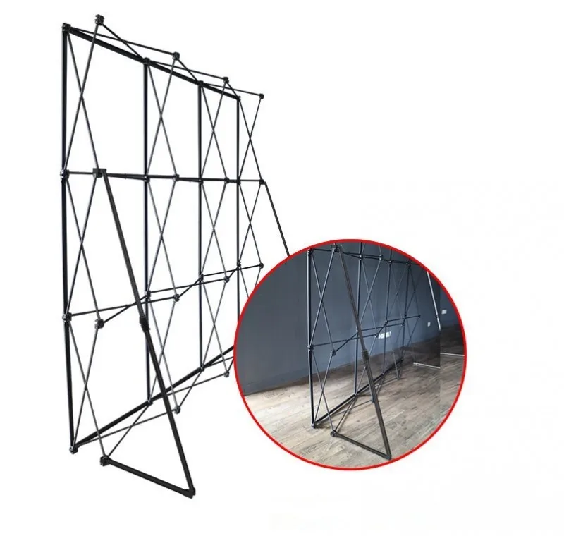 

Fashion Aluminum Flower Wall Stand Frame For Tradeshow Straight Tension Banner Exhibition Display Stand Trade Show Wall