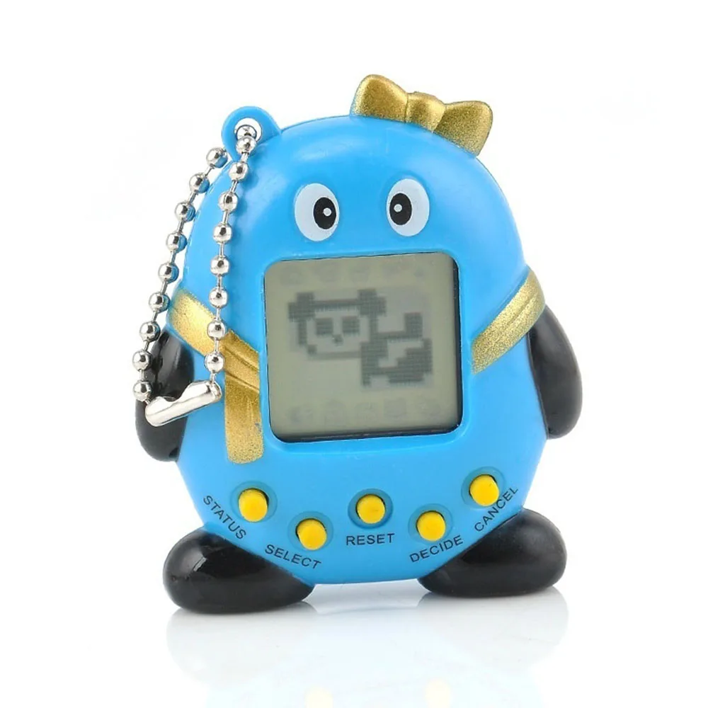 

1Pc Funny Cute Penguin Cyber Kids Pet Toy 49 Pets in One Virtual Pet Game With Key Chain Ring