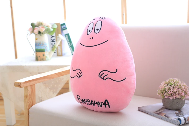 1 шт. 45 см мультфильм рисунок Barbapapa плюшевые подушки мягкие плюшевые игрушки малыша Плюшевые игрушки для детей диванную подушку домой декор