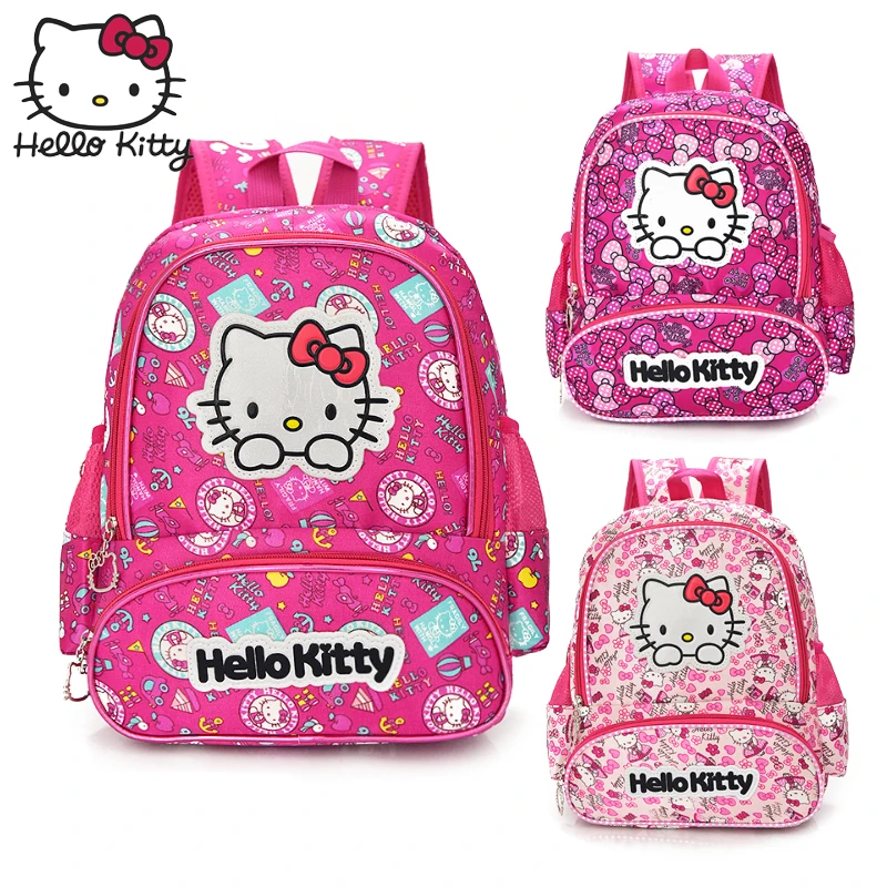 

Hello Kitty Kids Backpacks Children Boys Girls SchoolBag Cute Polyester Girl Schoolbag Shoulder Plush Lovely 2019 New Style