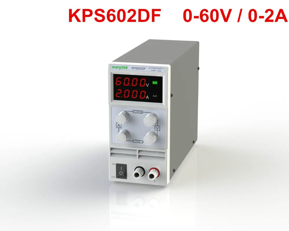 

KPS602DF Adjustable High precision double LED display switch DC Power Supply protection function 60V2A 110V-230V 0.1V/0.001A EU