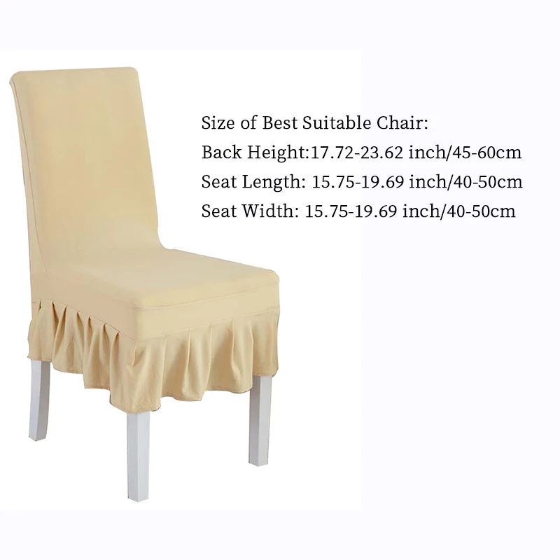 4Pcs/Lot Chair Covers Spandex Stretch Wedding Party Chair Covers Dining Chair Seat Covers Slipcovers Protector Housse de Chaise