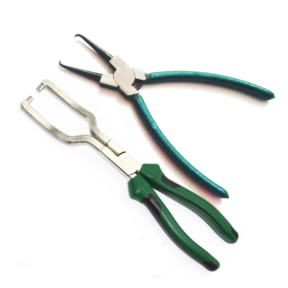 2pcs Car Fuel Line Disconnect Tool Hose Adapter Loosening Pliers Set