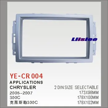 

2 DIN Car Refitting Frame Panel For Chrysler 300C Radio Stereo CD DVD Player NAVI Navigation Dashboard ABS Fascia Kits