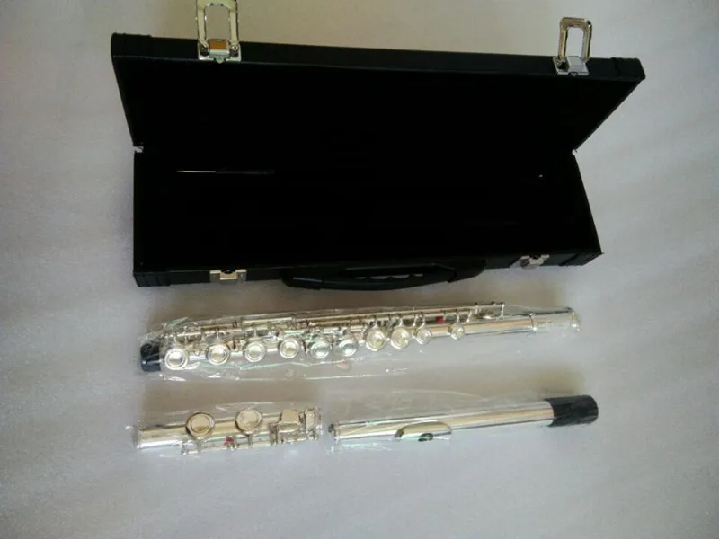 

New Flute Brand Flute L&K Silver Plated 16 Closed Holes flute C Key Flute with Case and Accessories