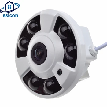 

SSICON H.265 5MP HD IP Camera IR Distance 40M 1.7mm Lens 6Pcs Leds Wide Angle Panoramic Fisheye Surveillance Cameras IP Dome