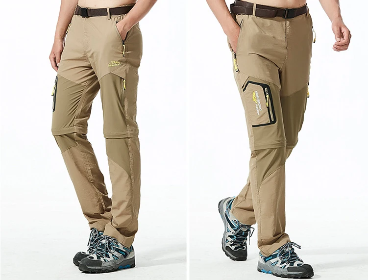 Acampamento de Peixes Oversized à Prova Novo Verão Caminhadas Trekking Escalada Calças Secas Rápidas Tamanho Grande Viagem Esporte Dfast Água Rápida Seca Calça Cinto 10 Cheap Calças de caminhadas