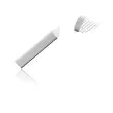 0.2 мм Руководство татуировка ПЕРО ИГЛЫ 11 Вышивка Крестом Иглы для бровей Вышивка 3D Макияж микроклетку игла белый jm611d-x88 Иглы для татуажа