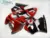 Carenagens da motocicleta kit para KAWASAKI Ninja ZX6R 1998 1999 ABS carenagem de plástico esportes set ZX 6R ZX636 98 99 vermelho partes do corpo negro 3