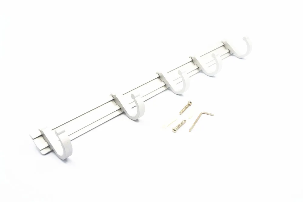 Household Aluminium Alloy Wall Mount Hook Hanger Rack Bracket Clothes