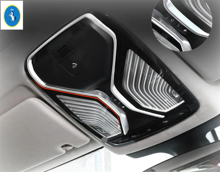 Yimaautotrim ABS Авто аксессуары верхняя Крыша лампы для чтения рамка Крышка Накладка BMW