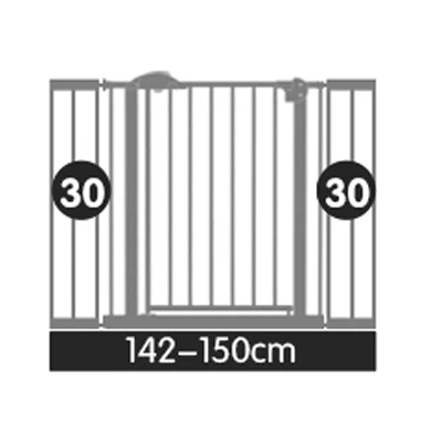 Babysafe металлические железные ворота детские ворота безопасности pet изоляционный забор 75-82 см ширина мульти-размер ворота - Цвет: 202-210