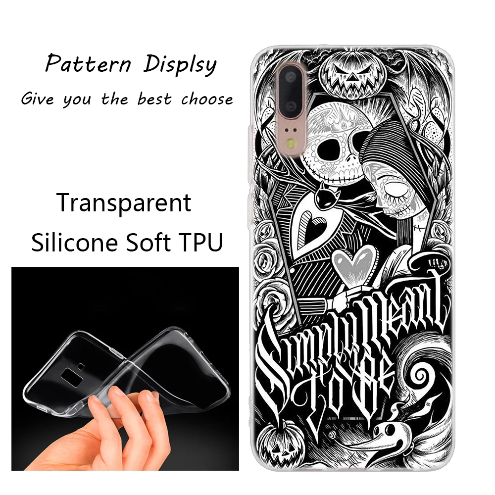 Мягкий силиконовый чехол Jack skellington для huawei P30 P20 P10 P9 P8 Lite P30 P20 Pro Mini P Smart Plus Модный чехол - Цвет: 012