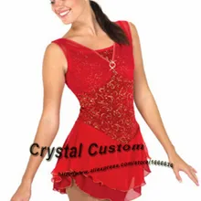 Детское ледяное платье конькобежное Модное Новое Брендовое Фигурное катание одежда для женщин DR3394