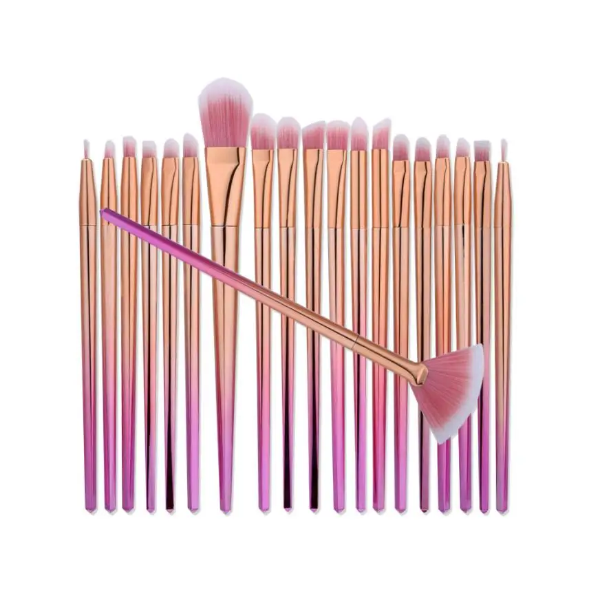 GUJHUI 20 Pcs Premiuim Makeup Brush Set High Quality Soft Taklon Hair Professional Makeup Artist Brush