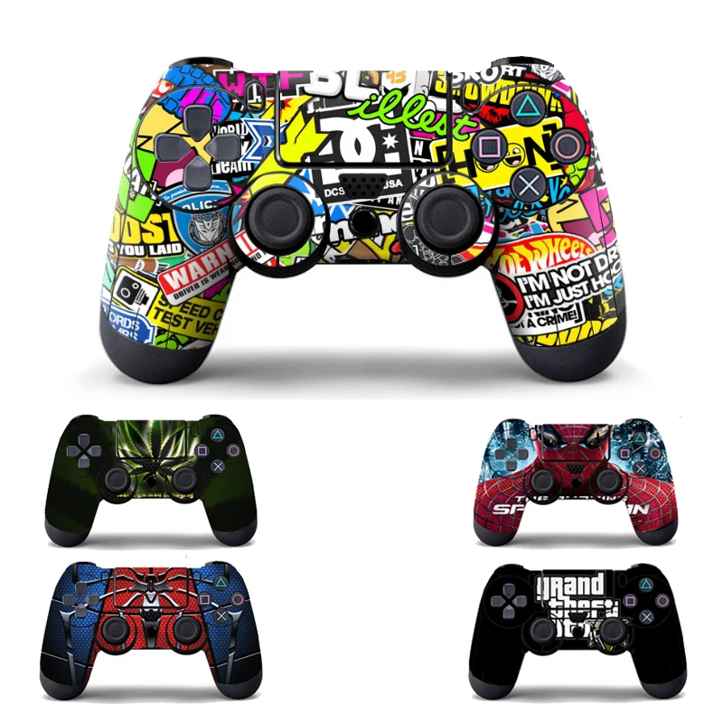 

Bomb Graffiti Vinyl Skin Sticker for PS4 Wireless Controller Gamepad Protective Cover Decal for Playstation 4 Controle Joystick