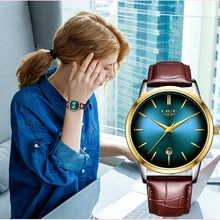 2019 LIGE New Rose Gold Women Watch Business Quartz Watch Ladies Top Brand Luxury Female Wrist