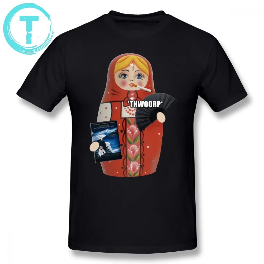 

New York Doll T Shirt Katya Zamolodchikova Russian Doll T-Shirt Plus size Male Tee Shirt Graphic Fun Short Sleeves Tshirt