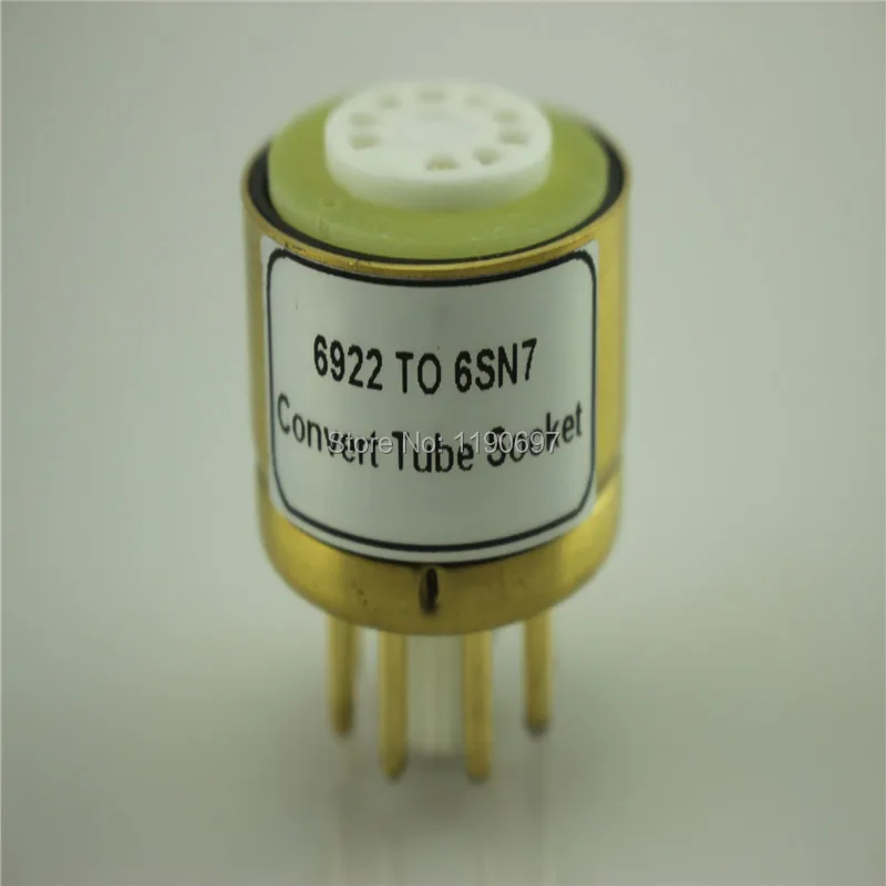 

1PC 6922(ECC88)(E88CC)(Top) TO 6SN7(Bottom) 9Pin TO 8Pin Tube DIY Audio Vacuum Tube Adapter Socket Converter Free Shipping