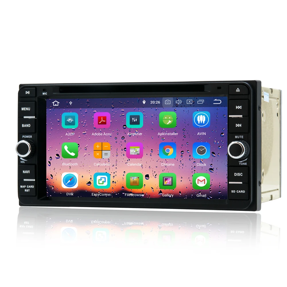 Excellent Android 8.0 Octa Core 4G RAM Car DVD Player for Toyota Camry Corolla Highlander Prado Tundra Sequoia Rav4 Hiace Car Radio GPS 2