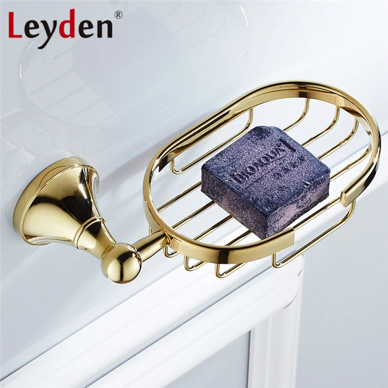 Leyden Luxury ORB/ Antique Brass/ Golden/ Chrome Soap Dish Holder Wall Mount Soap Dishes Holder