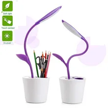 Детская настольная лампа для чтения с Snapling ручка-держатель гибкая USB свет дети стол Touch светодиодный лампы 5 В 1 вт