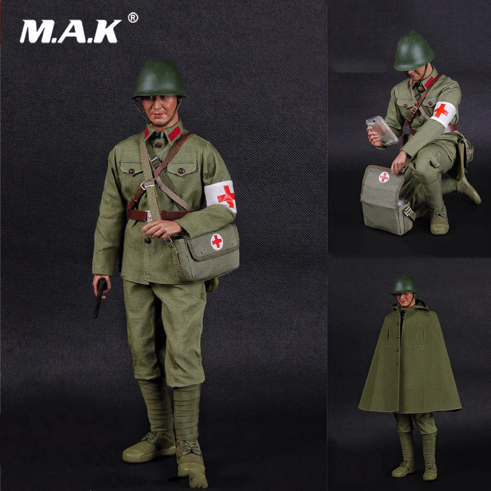 1/6 Scale Male Clothes The Chinese People Liberation Army PLA Set Medical Soldier Figure Clothing Accessory for 12'' Male Figure 90th construction liberation stamps chinese people liberation armye colorful