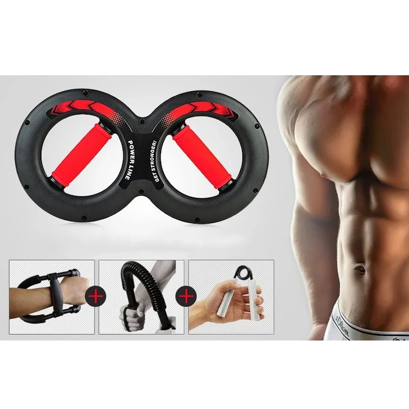 15 кг / 20 кг тяжелые захваты рукоятки тренажерный зал Power Fitness запястье 8 формы мышц предплечь ★