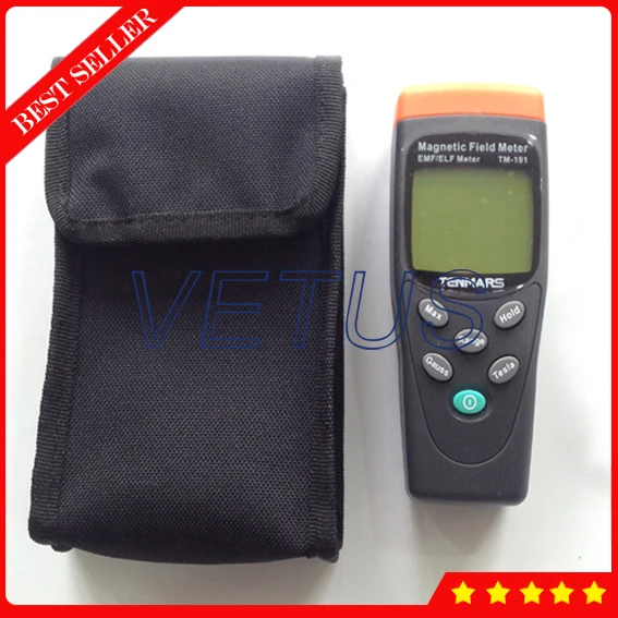 3-1/2 digits LCD Field Strength Detector Single Axis EMF Meter TM-191 for Air Conditioner Electromagnetic Radiation Detector
