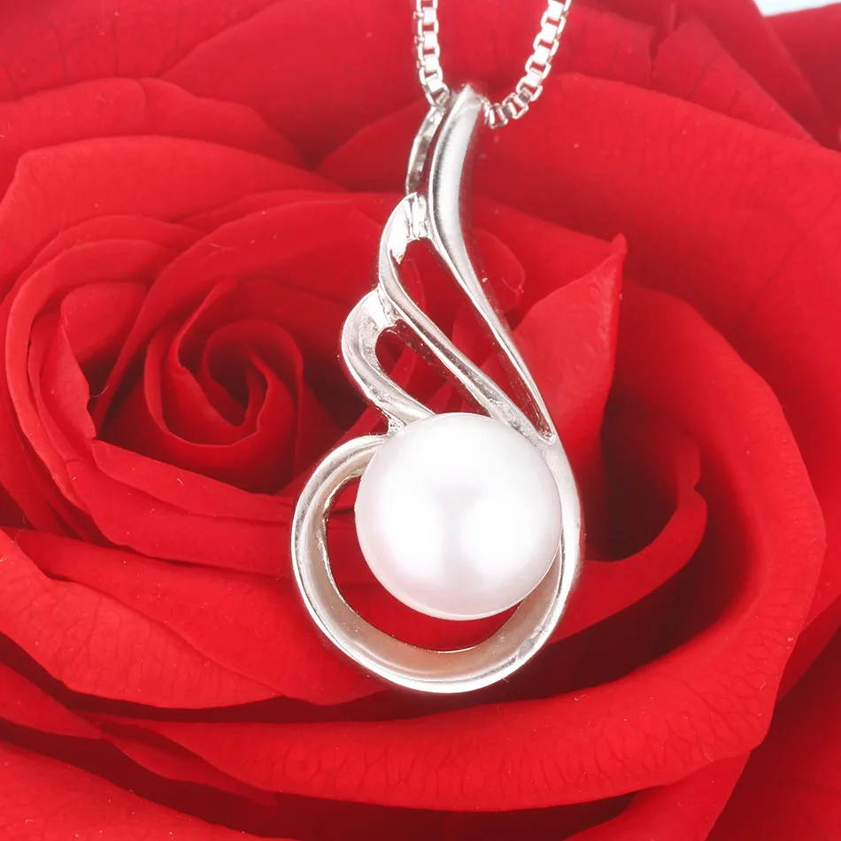 925 Sterling Silver Zircon Pendant Necklace for Women