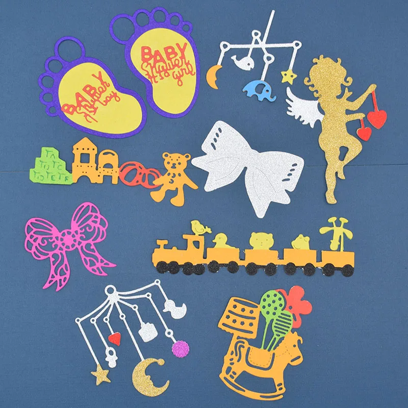 

Child Baby toy Metal Cutting Dies Stencil for Scrapbooking Die Cuts DIY Album Decorative Paper Card Embossing Craft Dies DC-016