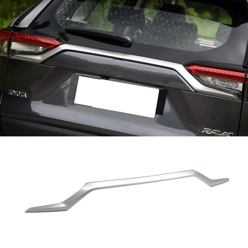 

ABS Chrome Rear Trunk Lid Cover Trim Streamer Sticker Protector Fit For Toyota RAV4 RAV 4 2019 2020 Accessories car styling