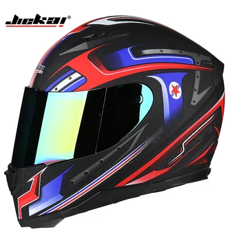 

JIEKAI motorcycle helmet Men full face helmet professional racing helmet motocicleta capacete Warm scarf