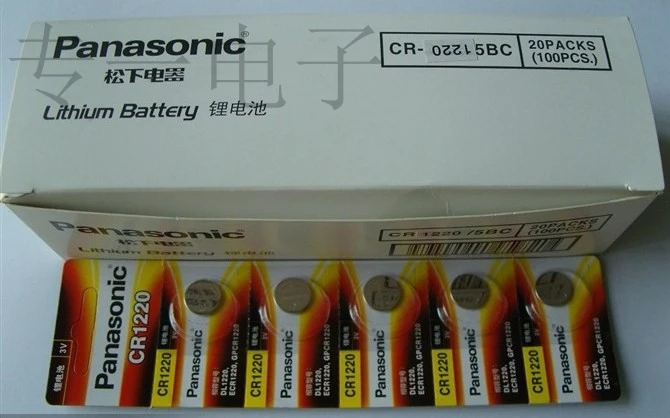 

20PCS/LOT New Original Panasonic CR1220 1220 Button Cell Coin Battery Car Remote Control Electric Alarm 3V Lithium Batteries