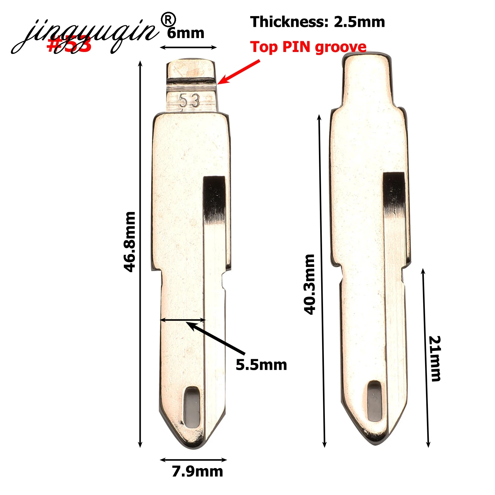 Jingyuqin 15 шт. VA2 HU83 SX9 No.17 #53 #54 #58 #72 #73 #83 #99 #122 для Citroen C4L Triumph Peugeot 307 207 пустое лезвие