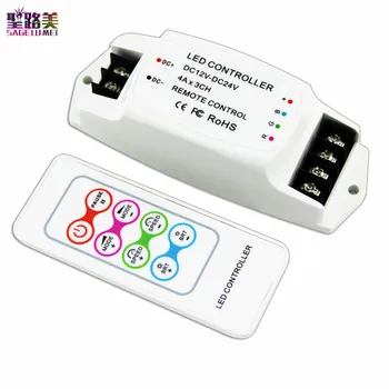 

BC-361-4A Led RGB 3CH Strip Controller DC 12V-24V 4A*3CH Output RF remote Wireless For 5050 3528 RGB led strip light tape ribbon