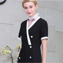 Спа-Униформа женская летняя новая рабочая одежда женское платье техник рабочая одежда здоровье клуб работа платье красота одежда