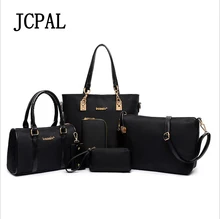 Jcpal nueva llegada apresurada carta cremallera famosa marca mujeres bolsas 2017 bolsa de mensajero bolso bolsa de asa superior conjunto de cuero de la pu compuesto